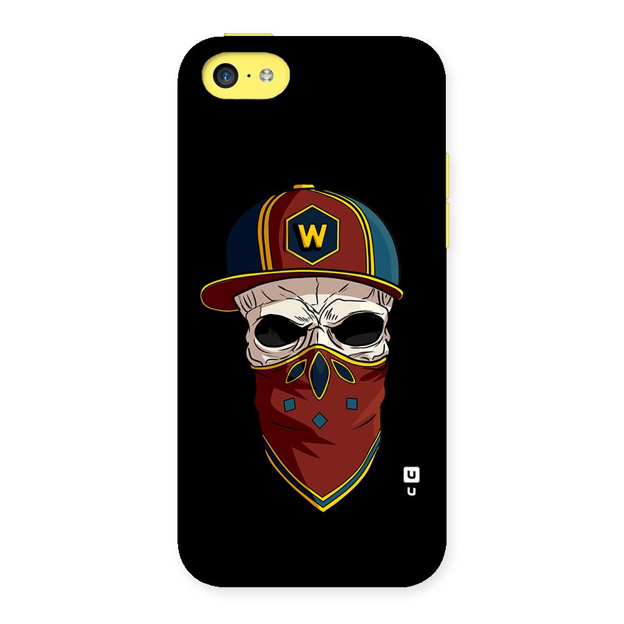 Cool Skull Mask Cap Back Case for iPhone 5C