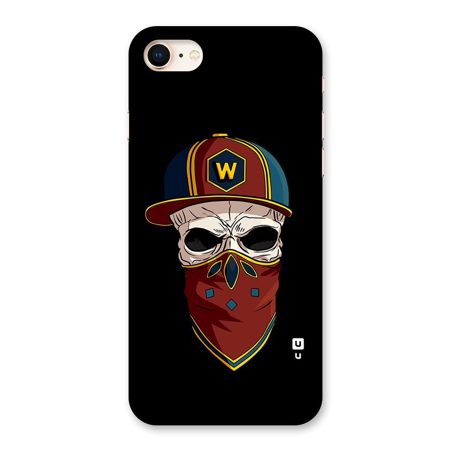 Cool Skull Mask Cap Back Case for iPhone 8