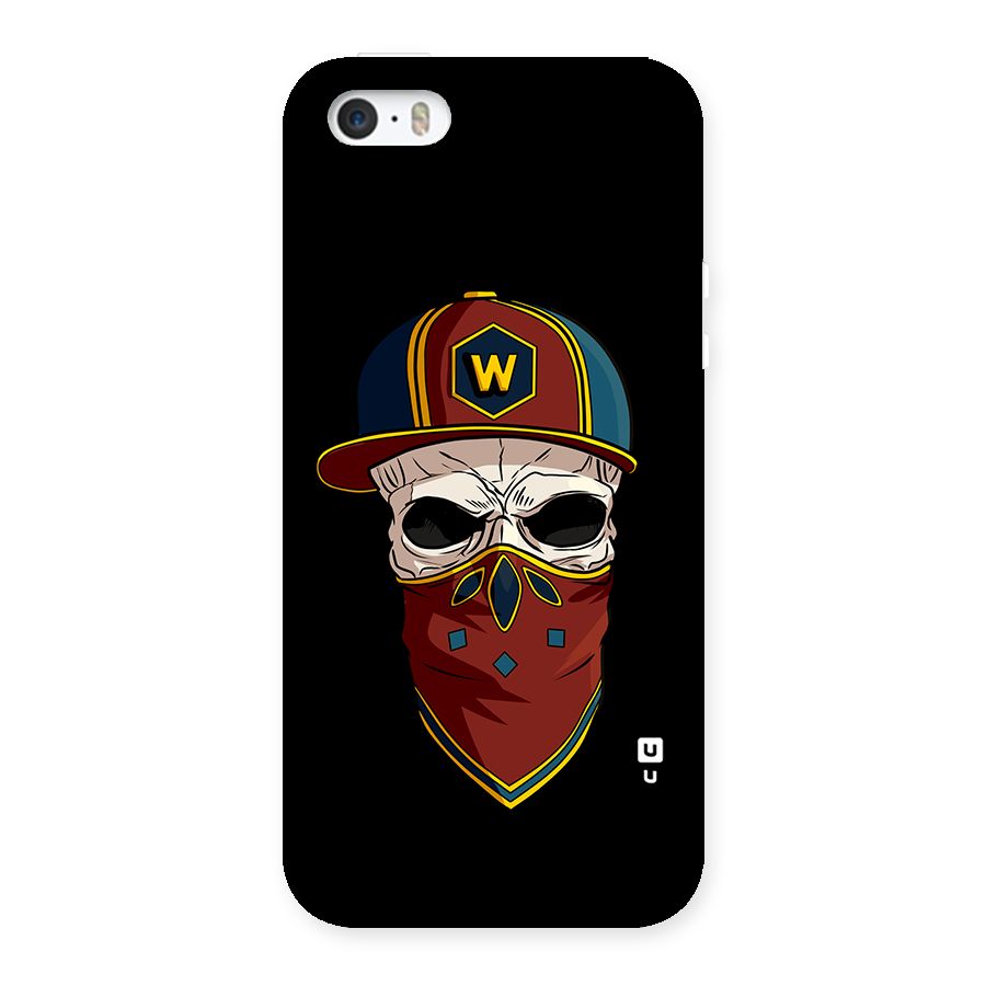 Cool Skull Mask Cap Back Case for iPhone SE