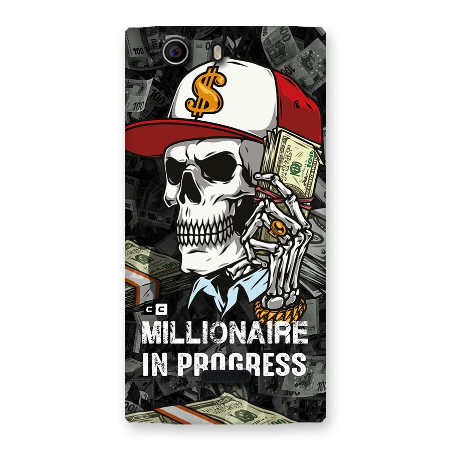 Cool Skull Millionaire In Progress Back Case for Canvas Nitro 2 E311