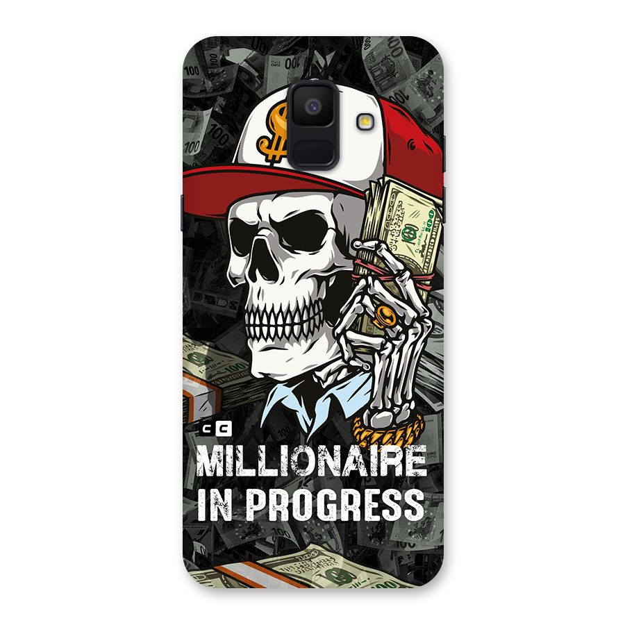 Cool Skull Millionaire In Progress Back Case for Galaxy A6 (2018)