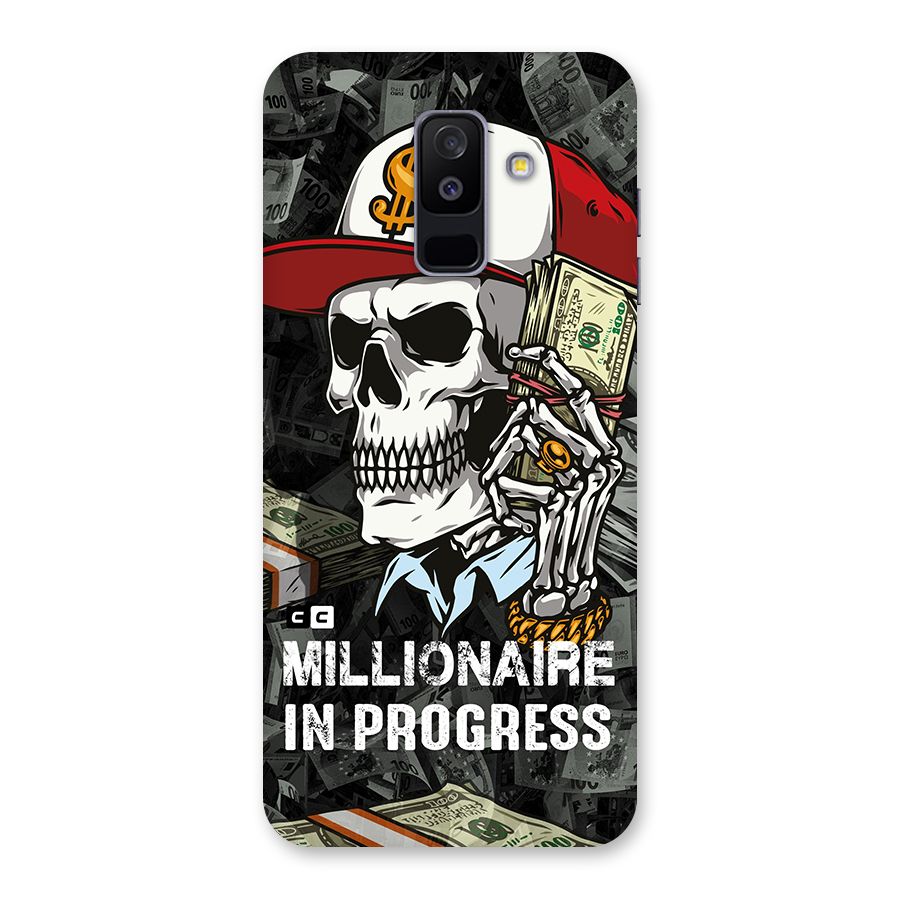 Cool Skull Millionaire In Progress Back Case for Galaxy A6 Plus