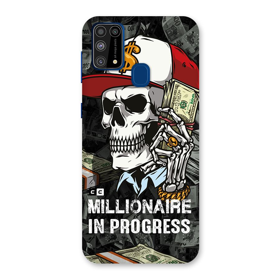 Cool Skull Millionaire In Progress Glass Back Case for Galaxy F41