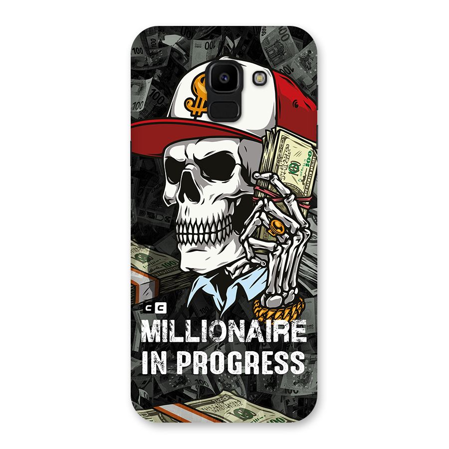 Cool Skull Millionaire In Progress Back Case for Galaxy J6