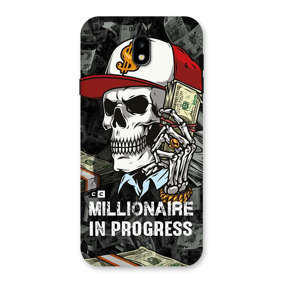 Cool Skull Millionaire In Progress Back Case for Galaxy J7 Pro