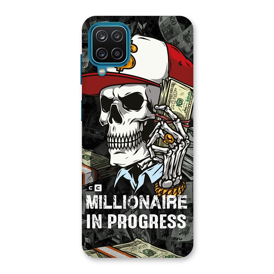 Cool Skull Millionaire In Progress Back Case for Galaxy M12