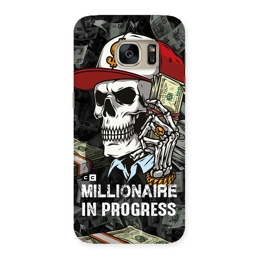 Cool Skull Millionaire In Progress Back Case for Galaxy S7