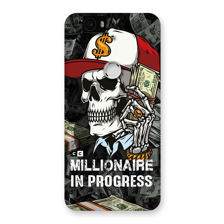 Cool Skull Millionaire In Progress Back Case for Google Nexus-6P