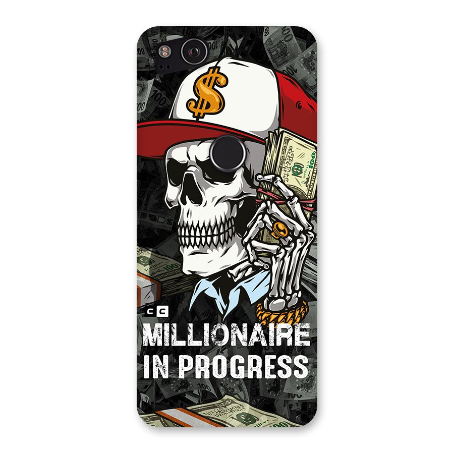 Cool Skull Millionaire In Progress Back Case for Google Pixel 2