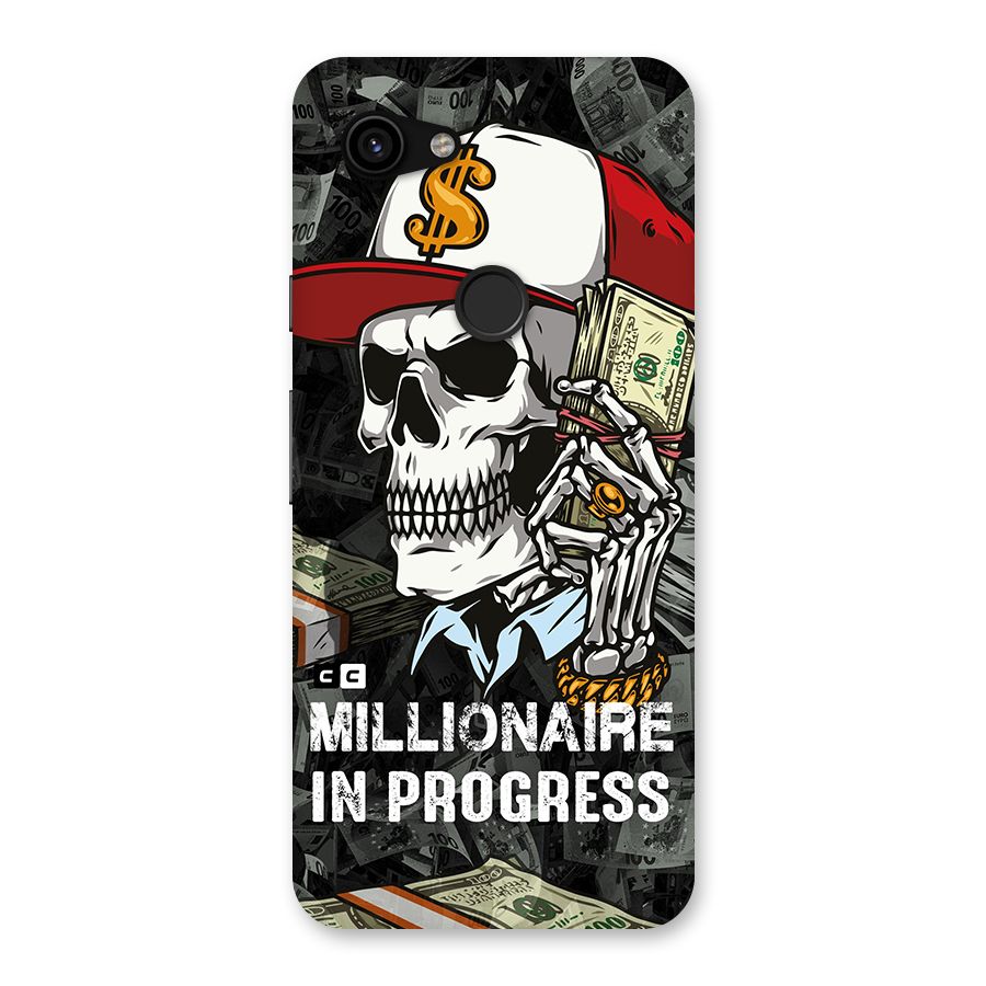 Cool Skull Millionaire In Progress Back Case for Google Pixel 3a