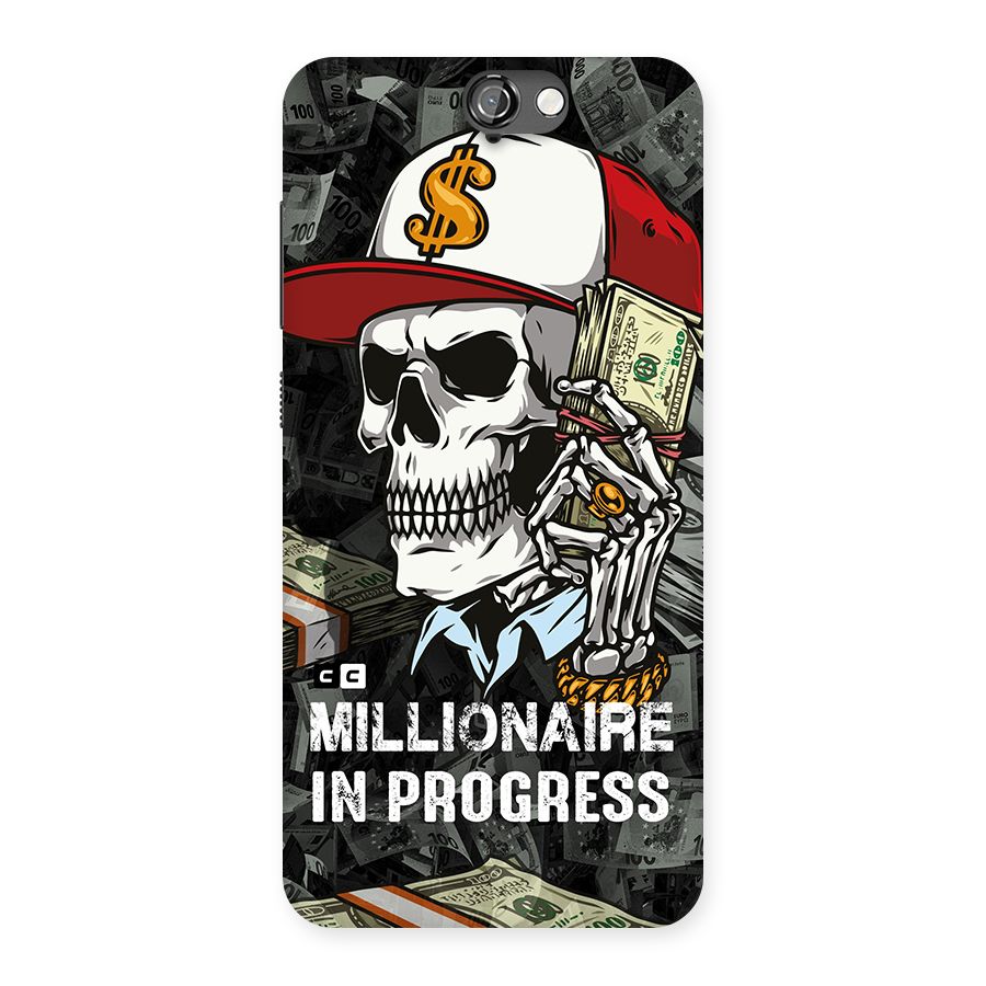 Cool Skull Millionaire In Progress Back Case for HTC One A9