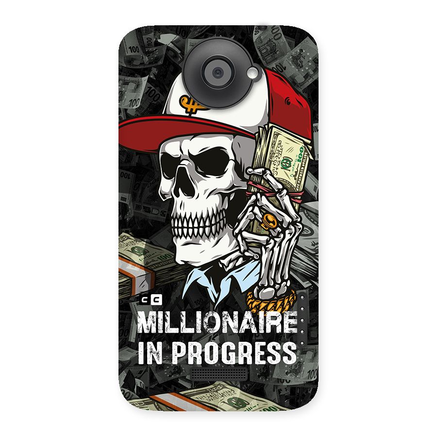 Cool Skull Millionaire In Progress Back Case for HTC One X