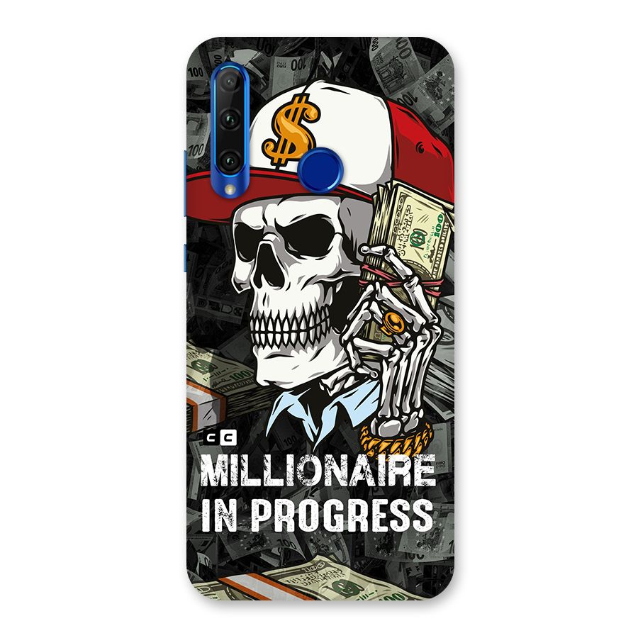 Cool Skull Millionaire In Progress Back Case for Honor 20i