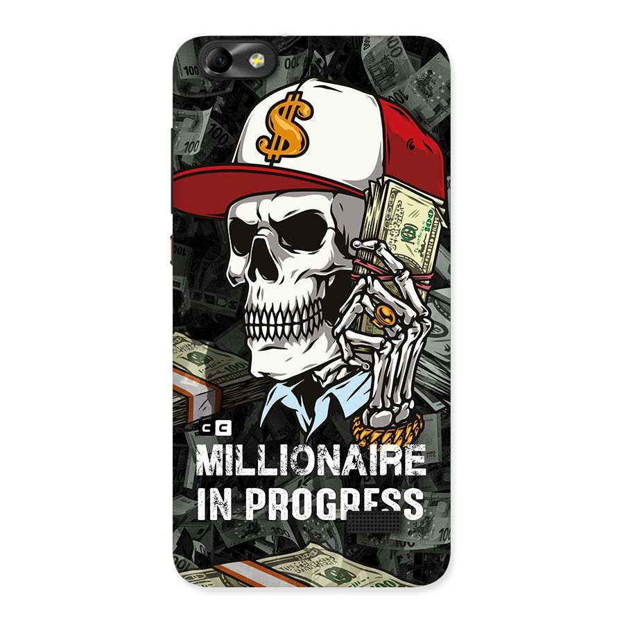Cool Skull Millionaire In Progress Back Case for Honor 4C