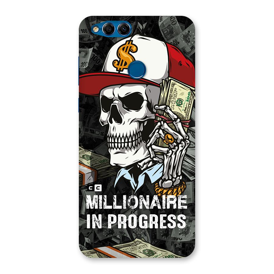 Cool Skull Millionaire In Progress Back Case for Honor 7X
