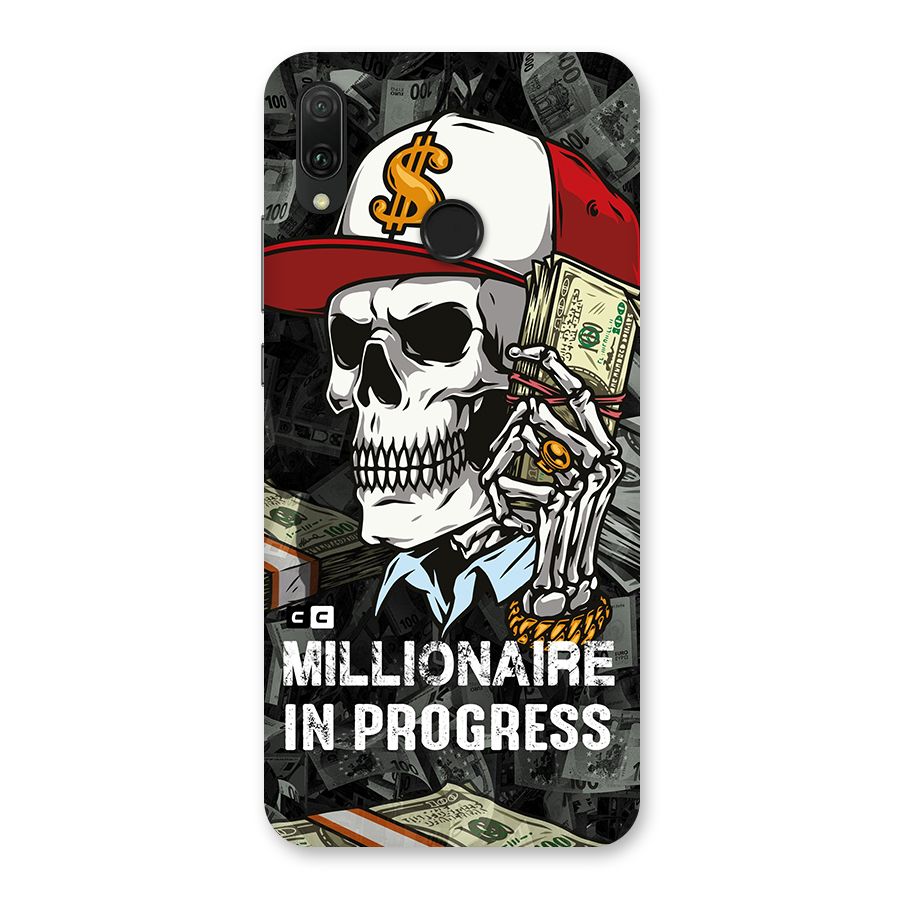 Cool Skull Millionaire In Progress Back Case for Huawei Y9 (2019)