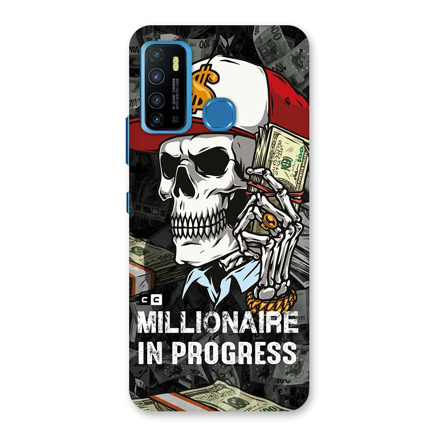 Cool Skull Millionaire In Progress Back Case for Infinix Hot 9