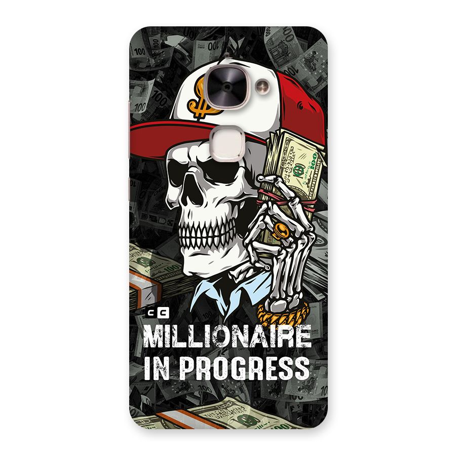 Cool Skull Millionaire In Progress Back Case for Le 2