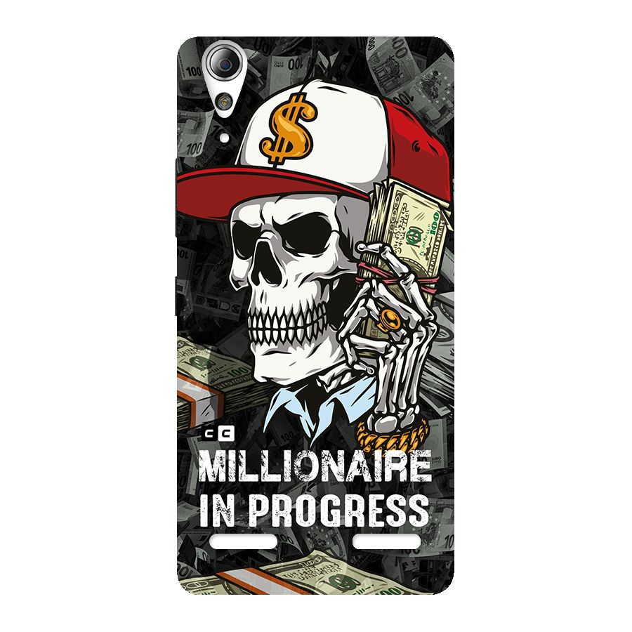 Cool Skull Millionaire In Progress Back Case for Lenovo A6000