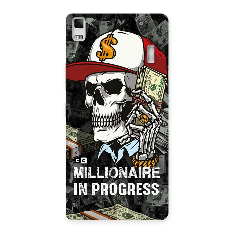 Cool Skull Millionaire In Progress Back Case for Lenovo K3 Note