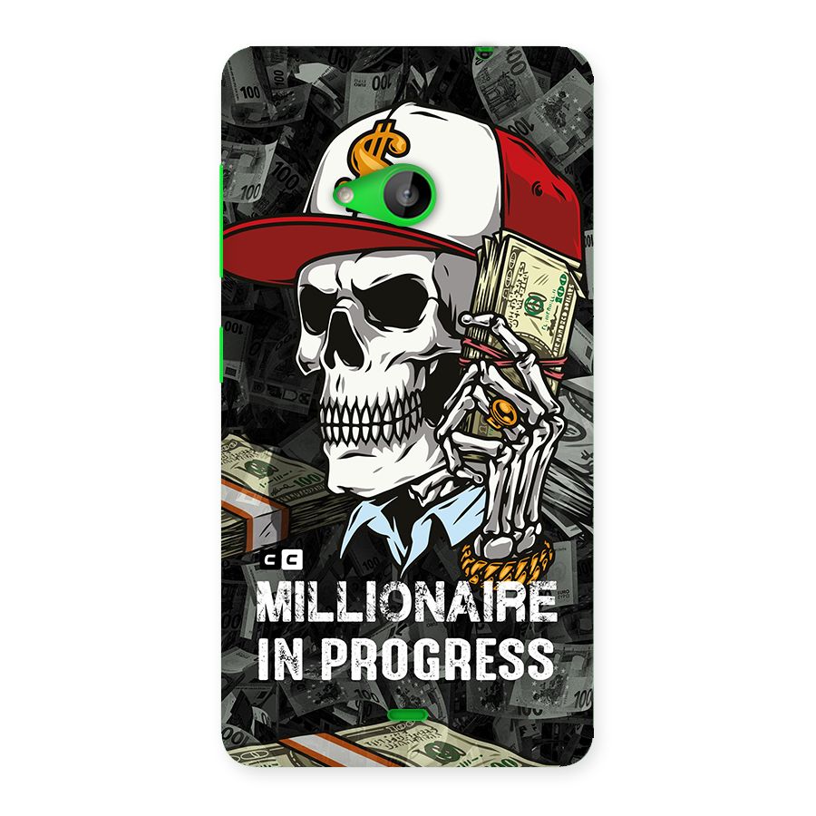 Cool Skull Millionaire In Progress Back Case for Lumia 535