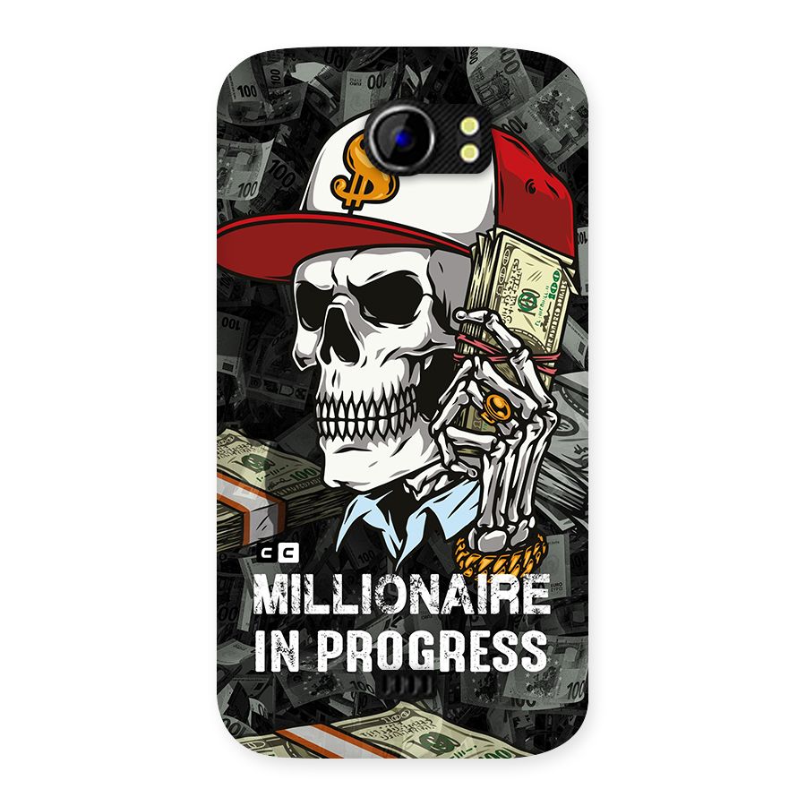 Cool Skull Millionaire In Progress Back Case for Micromax Canvas 2 A110