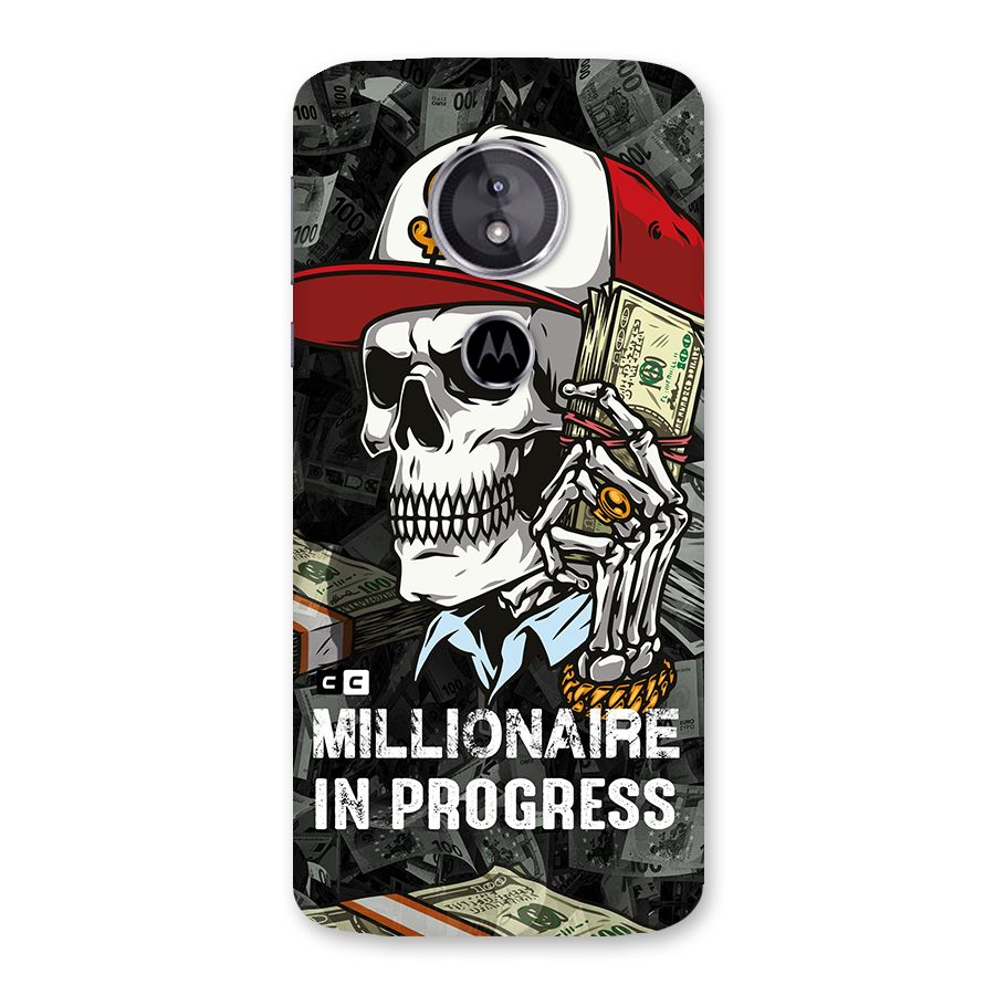 Cool Skull Millionaire In Progress Back Case for Moto E5