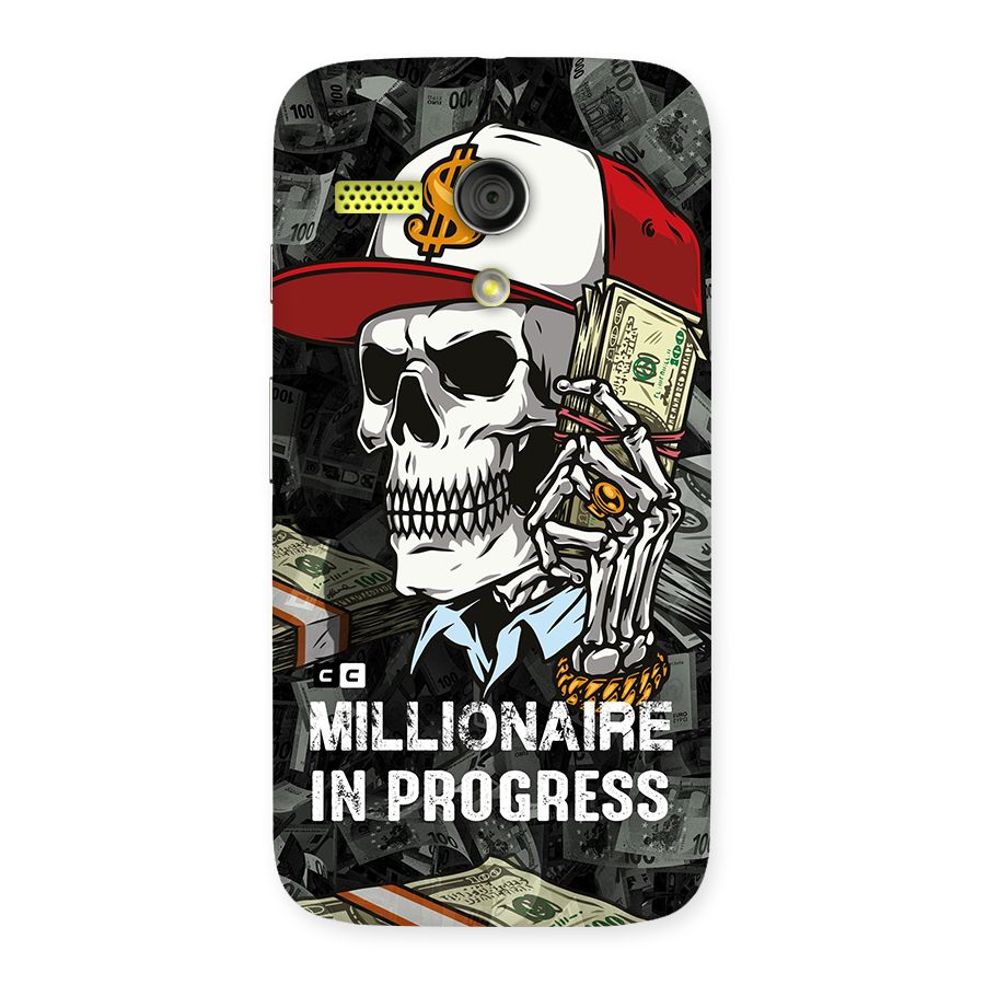 Cool Skull Millionaire In Progress Back Case for Moto G