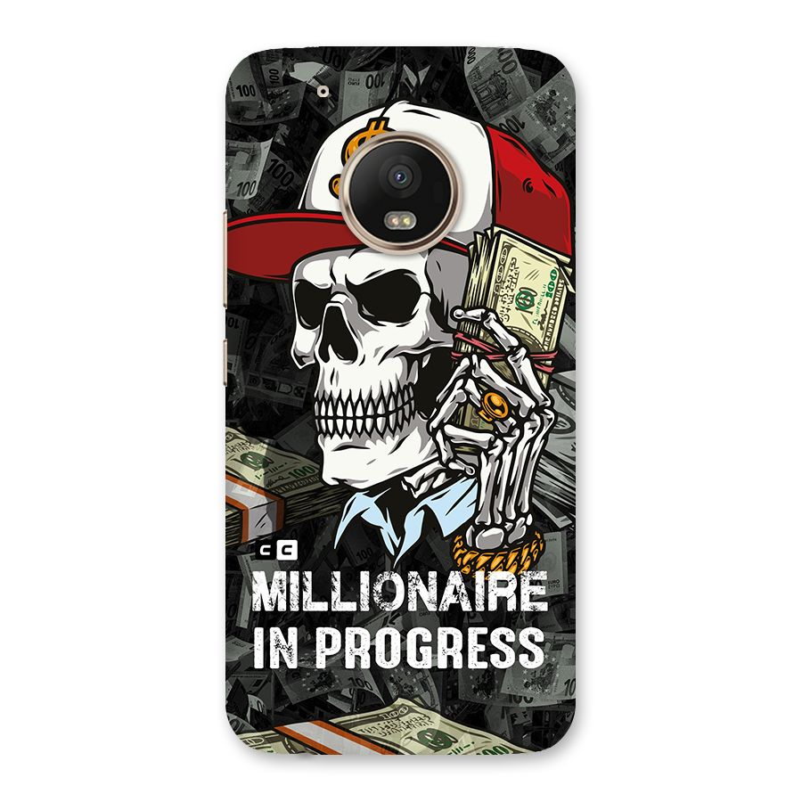 Cool Skull Millionaire In Progress Back Case for Moto G5 Plus
