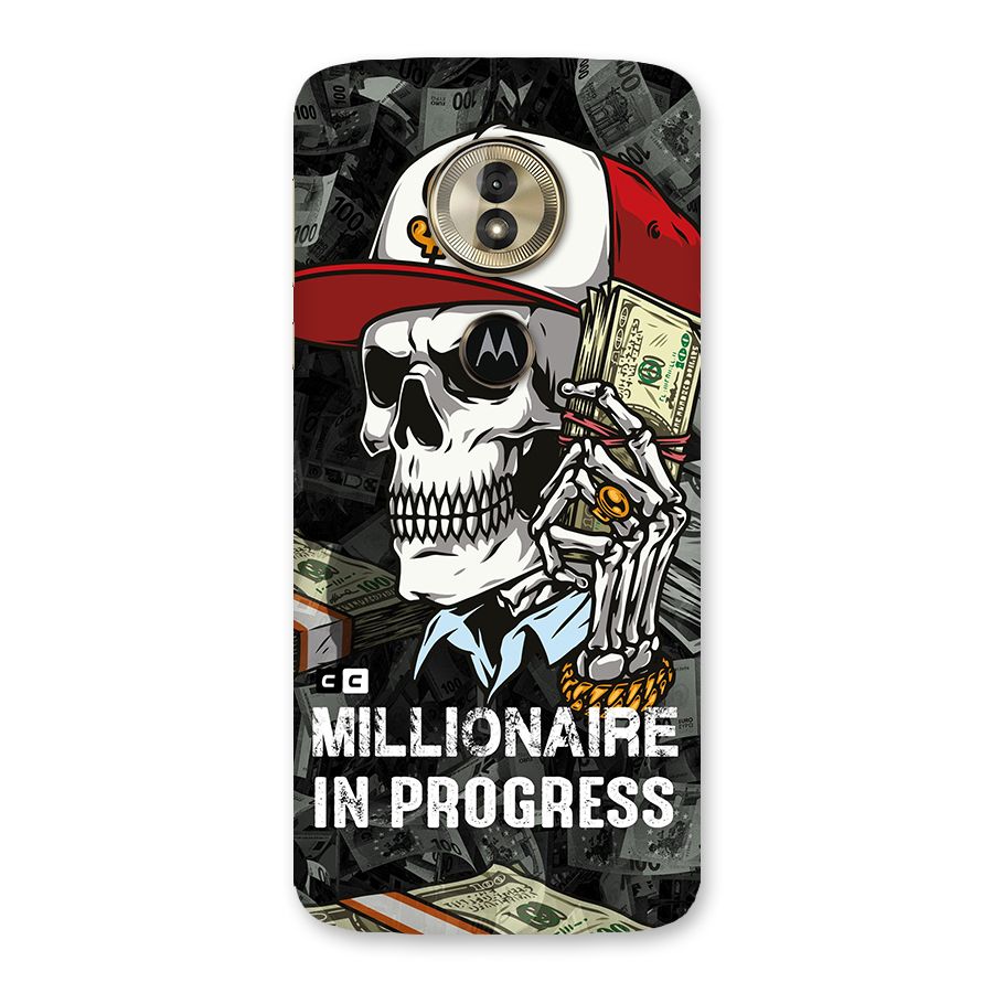 Cool Skull Millionaire In Progress Back Case for Moto G6 Play