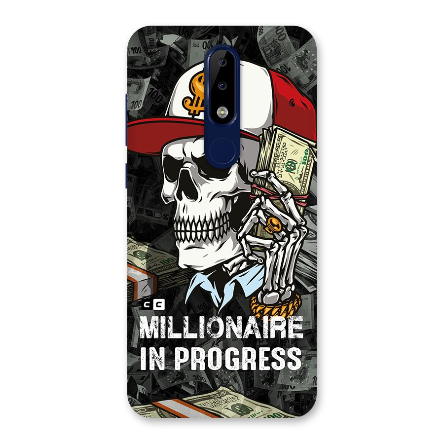 Cool Skull Millionaire In Progress Back Case for Nokia 5.1 Plus