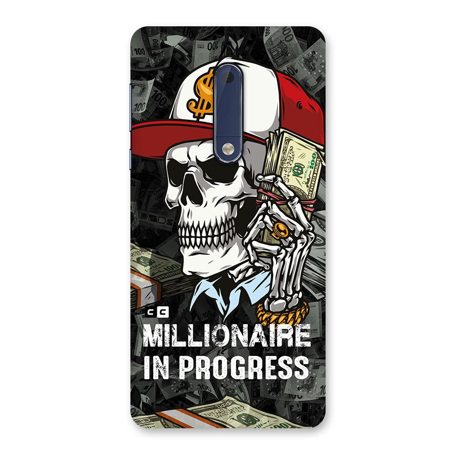 Cool Skull Millionaire In Progress Back Case for Nokia 5