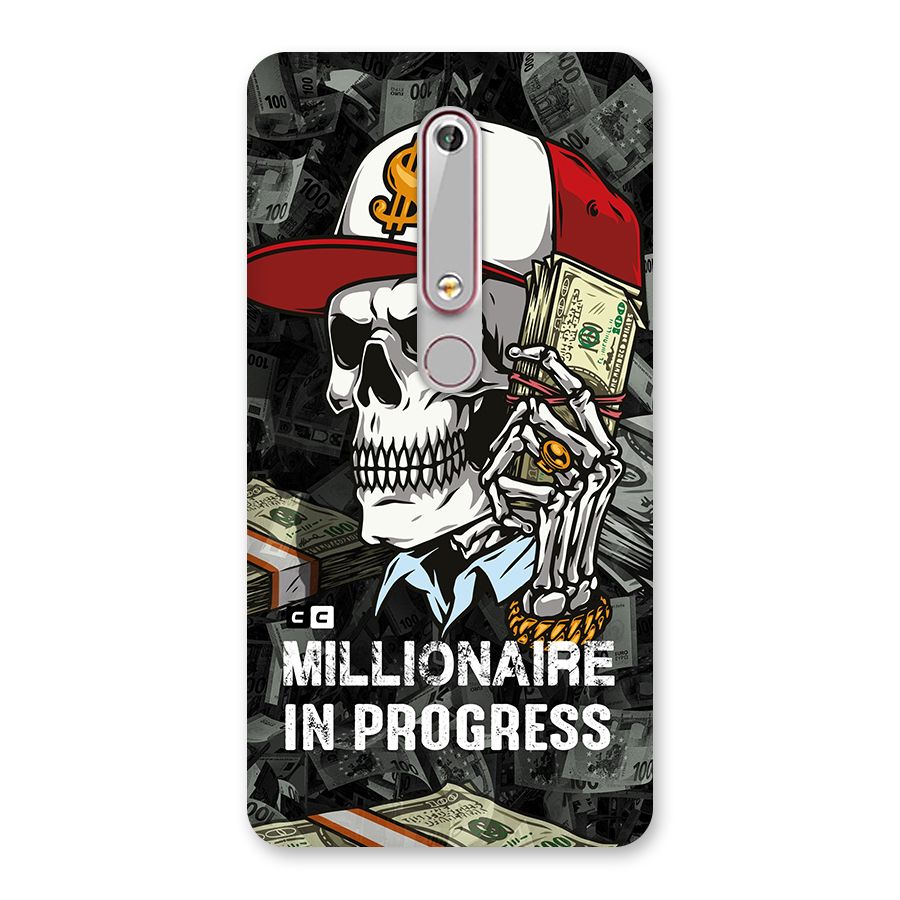 Cool Skull Millionaire In Progress Back Case for Nokia 6.1