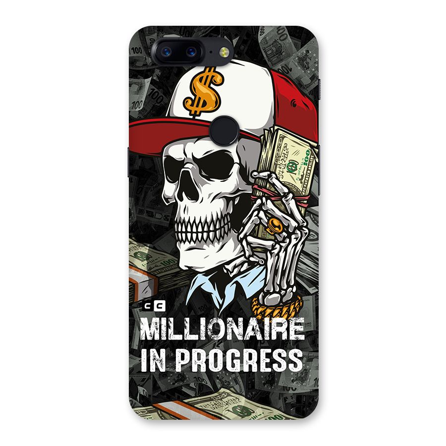 Cool Skull Millionaire In Progress Back Case for OnePlus 5T