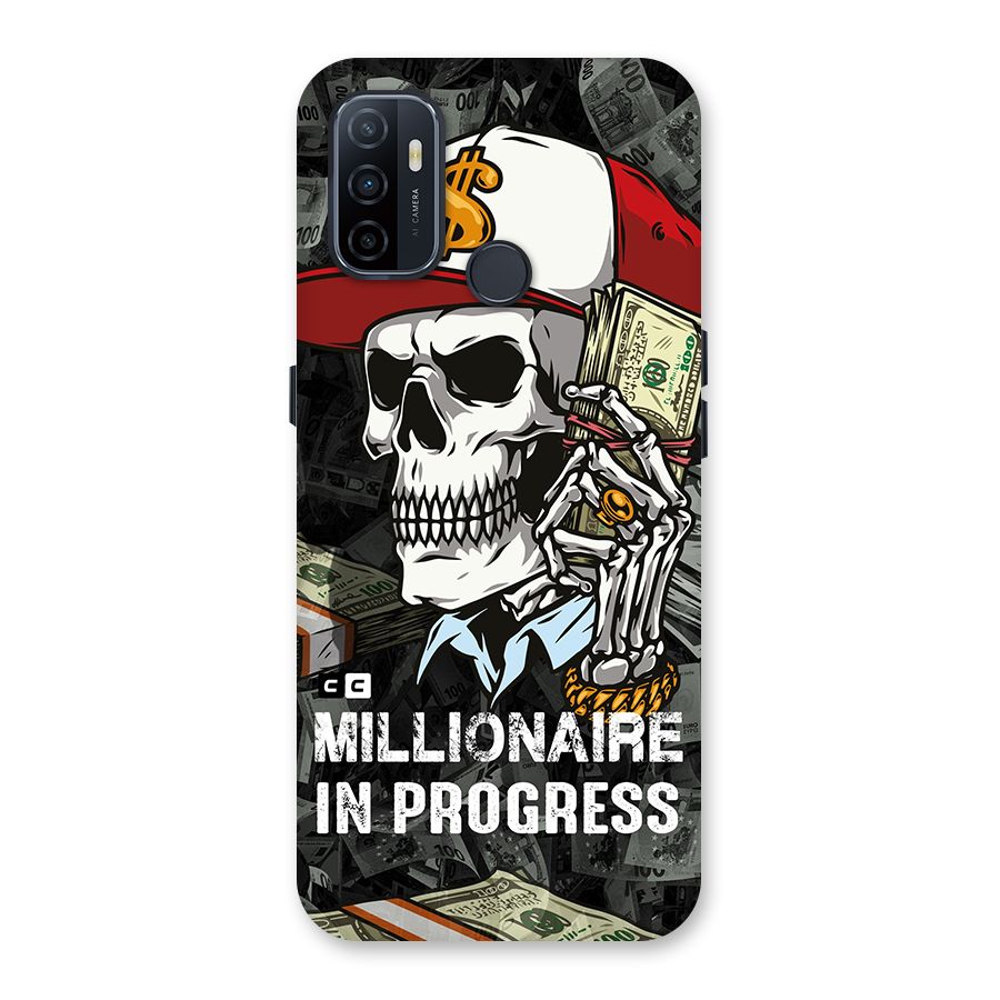 Cool Skull Millionaire In Progress Back Case for Oppo A32