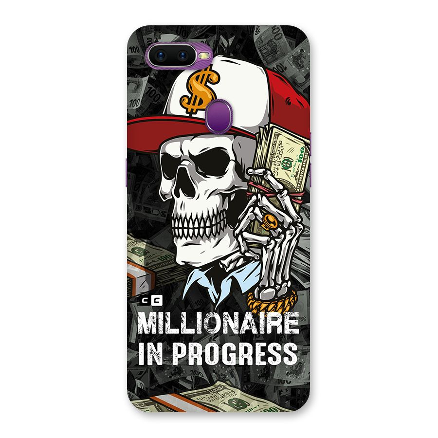 Cool Skull Millionaire In Progress Back Case for Oppo F9