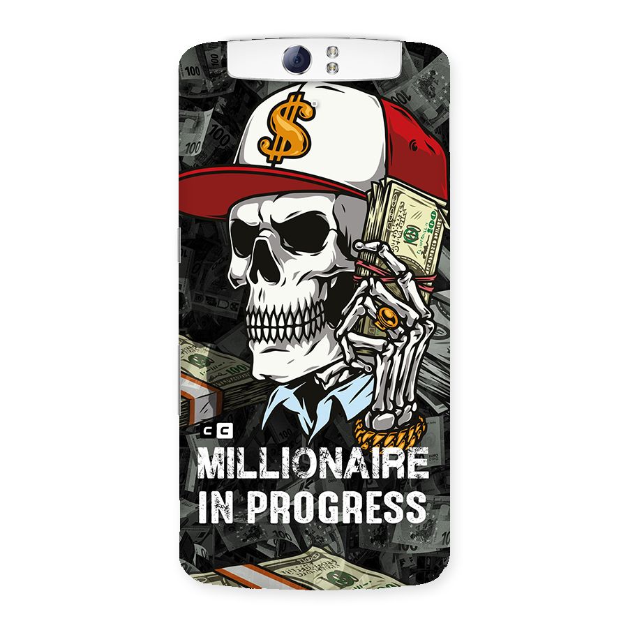 Cool Skull Millionaire In Progress Back Case for Oppo N1