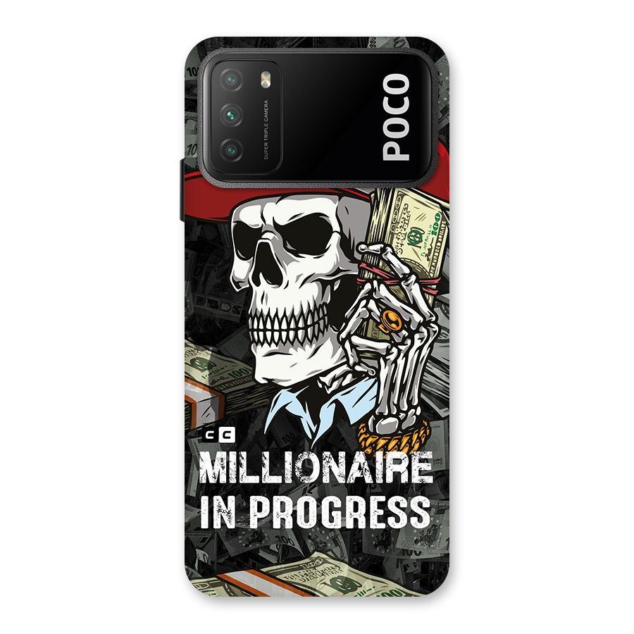 Cool Skull Millionaire In Progress Back Case for Poco M3