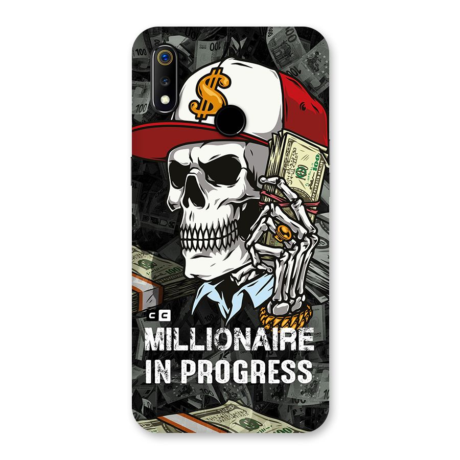Cool Skull Millionaire In Progress Back Case for Realme 3