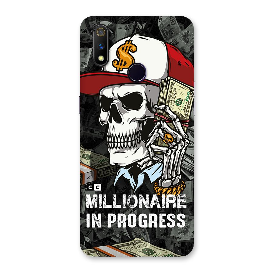 Cool Skull Millionaire In Progress Back Case for Realme 3 Pro