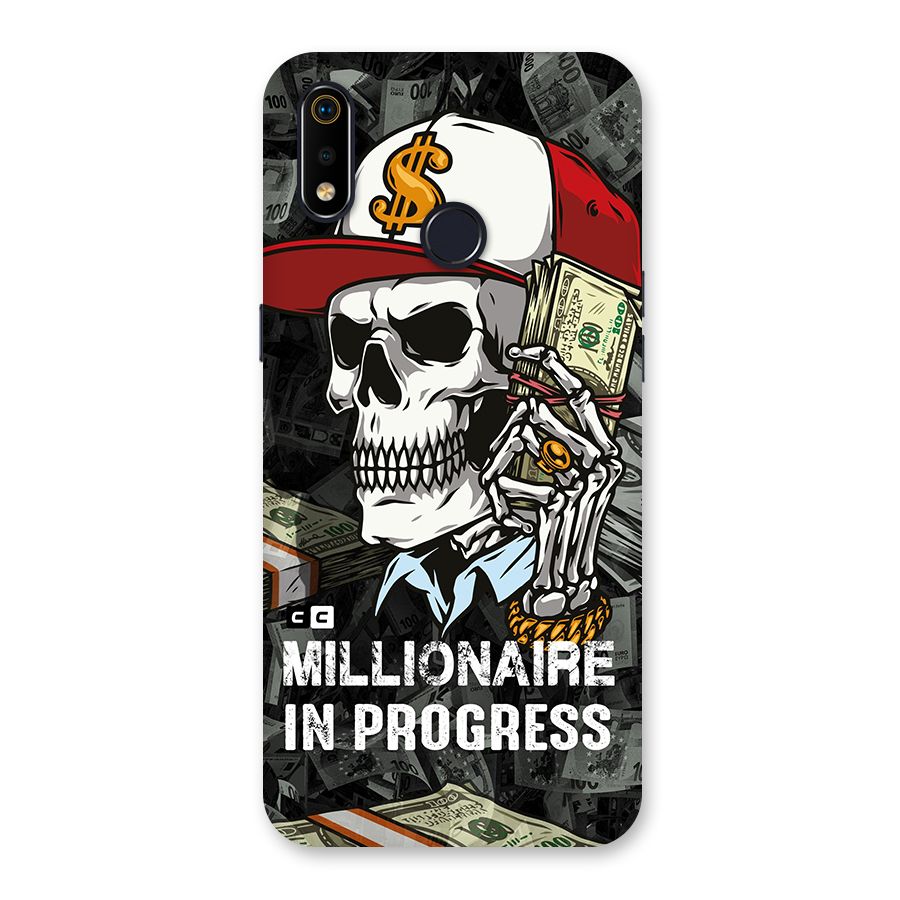 Cool Skull Millionaire In Progress Back Case for Realme 3i