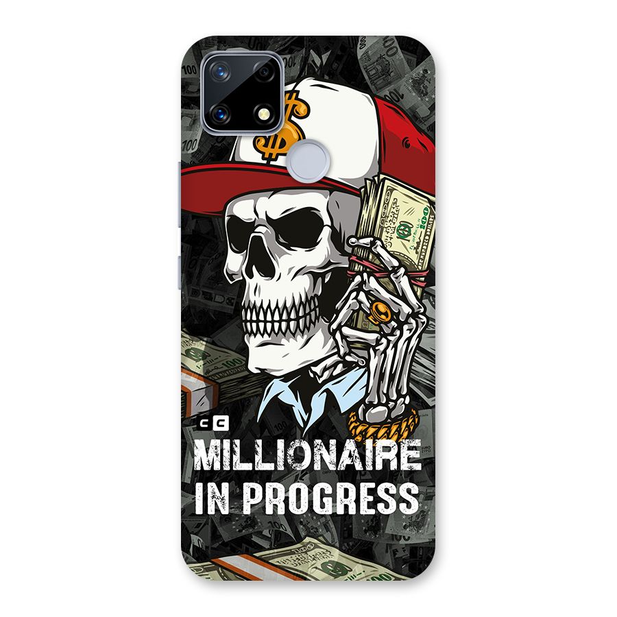 Cool Skull Millionaire In Progress Glass Back Case for Realme Narzo 20
