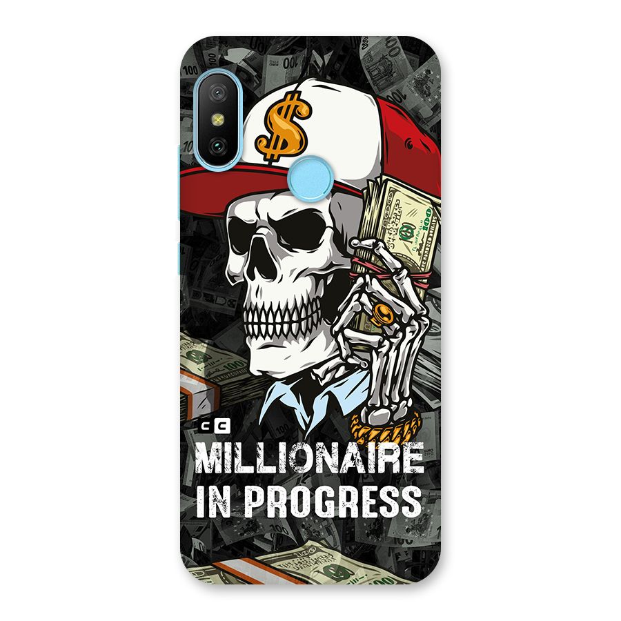 Cool Skull Millionaire In Progress Back Case for Redmi 6 Pro
