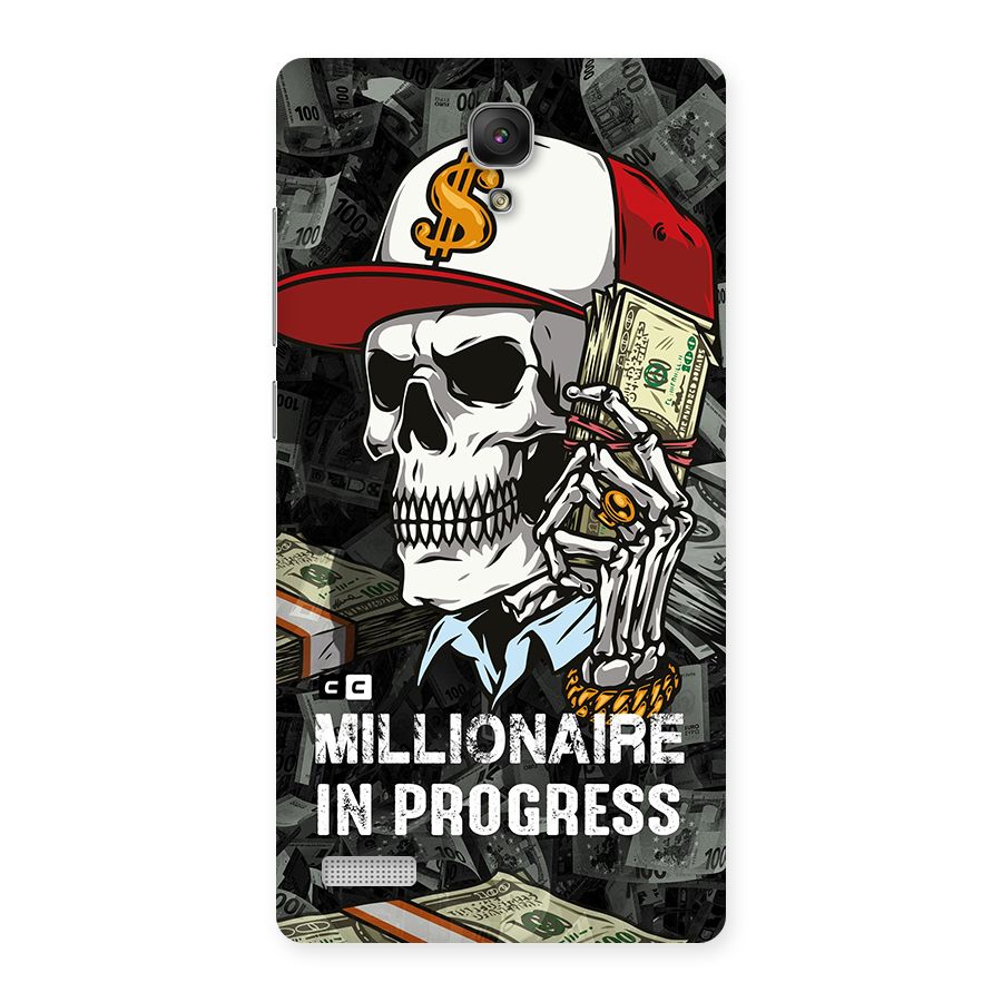 Cool Skull Millionaire In Progress Back Case for Redmi Note Prime