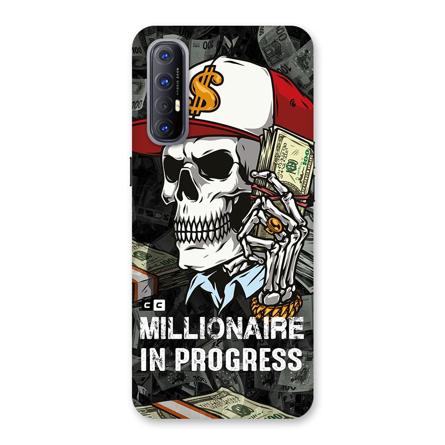 Cool Skull Millionaire In Progress Back Case for Reno3 Pro