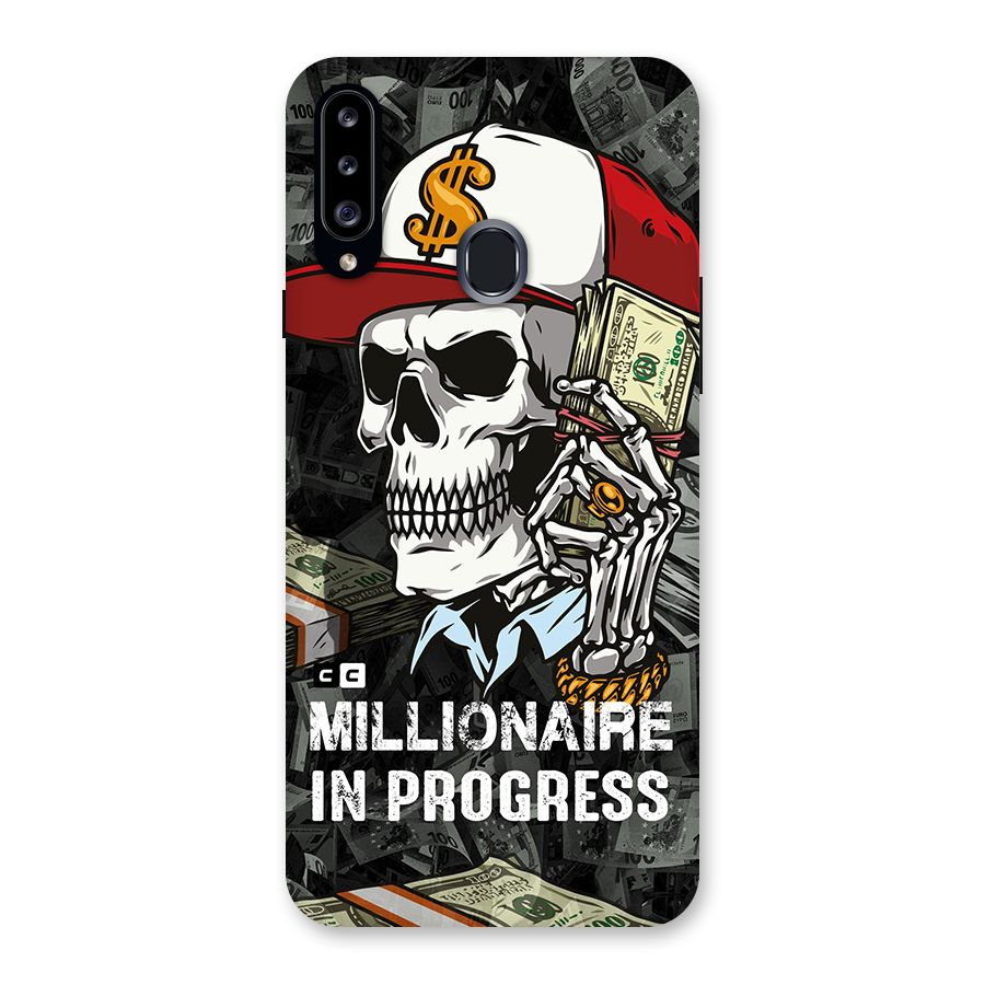 Cool Skull Millionaire In Progress Back Case for Samsung Galaxy A20s