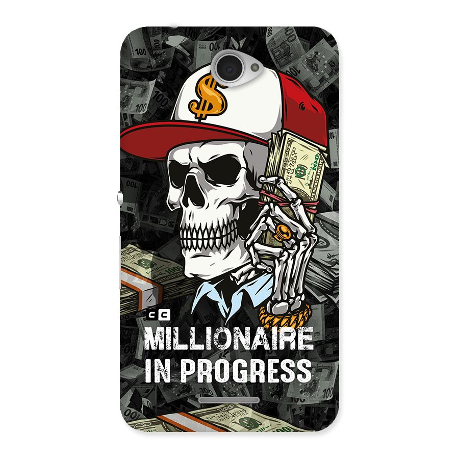 Cool Skull Millionaire In Progress Back Case for Sony Xperia E4
