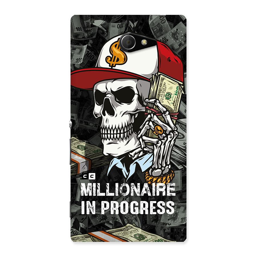 Cool Skull Millionaire In Progress Back Case for Sony Xperia M2