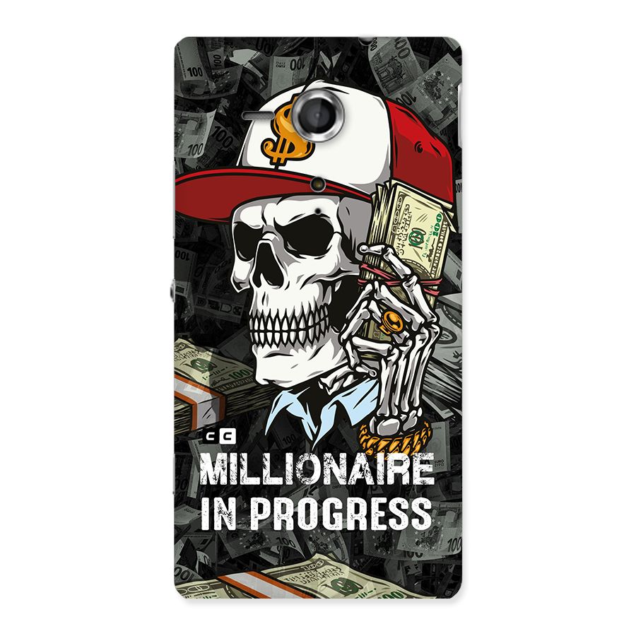 Cool Skull Millionaire In Progress Back Case for Sony Xperia SP