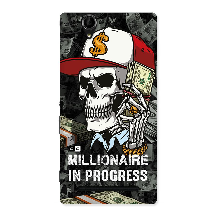 Cool Skull Millionaire In Progress Back Case for Sony Xperia T2